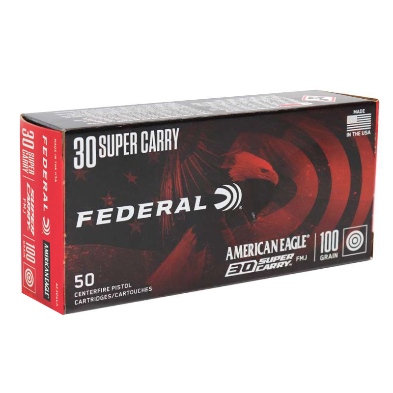 Federal American Eagle Super Carry Ammo Grain Full Metal Jacket